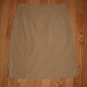 Talbots Tan Stretch Skirt 12